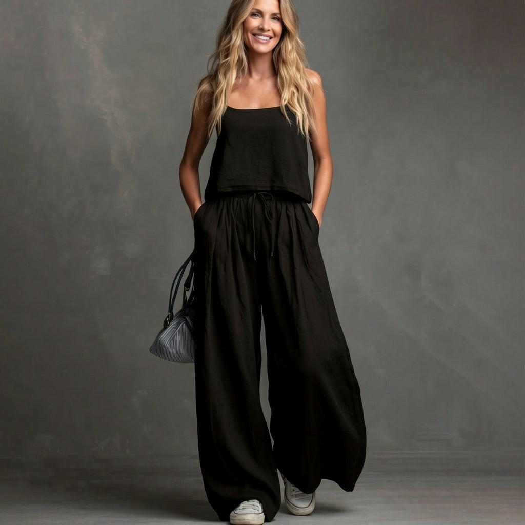 Luigina Lanzoni™ Completo casual in cotone e lino traspirante