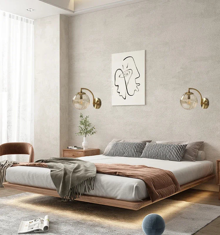 Luksusowa nowoczesna lampa ścienna ze szkła - CrystalGlow-Kawa-Trend Polska