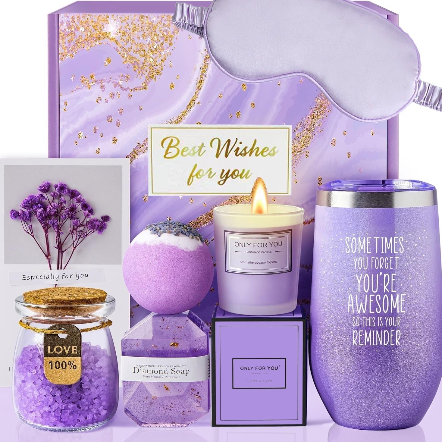 Luxury Bath Gift Set - BloomBath-Purple-State of Style