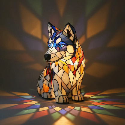 Siddende Husky