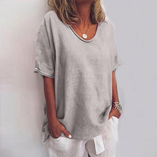 Damen T-Shirt mit Rundhalsausschnitt | Kurzarm