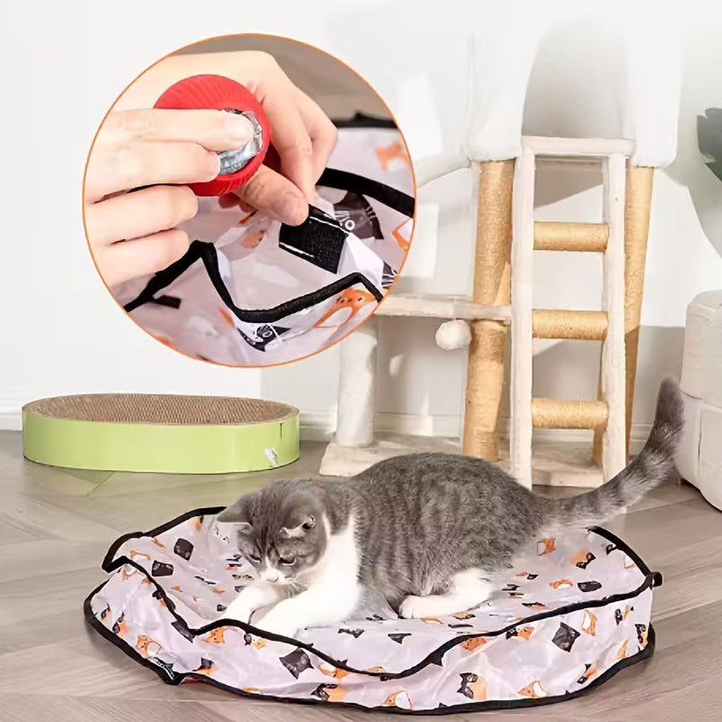 PeekBall – Interactief Kattenspeeltje met Verborgen Bal