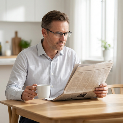 Intelligente Gleitsichtbrille für klare Sicht in jeder Entfernung