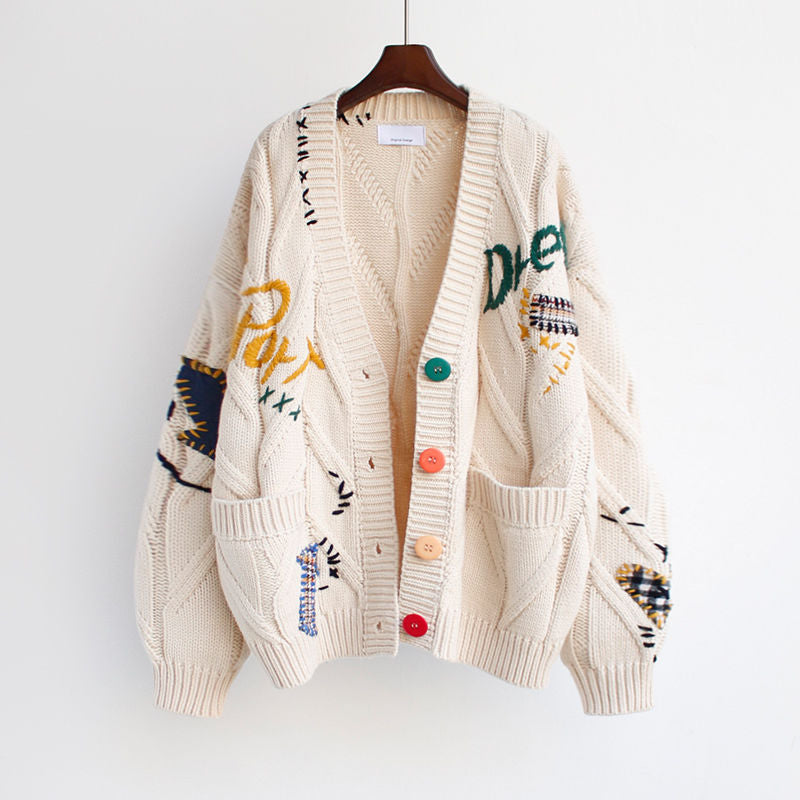 Madeliens Sweater | Women's Cosy Knit Sweater-Beige-S-State of Style