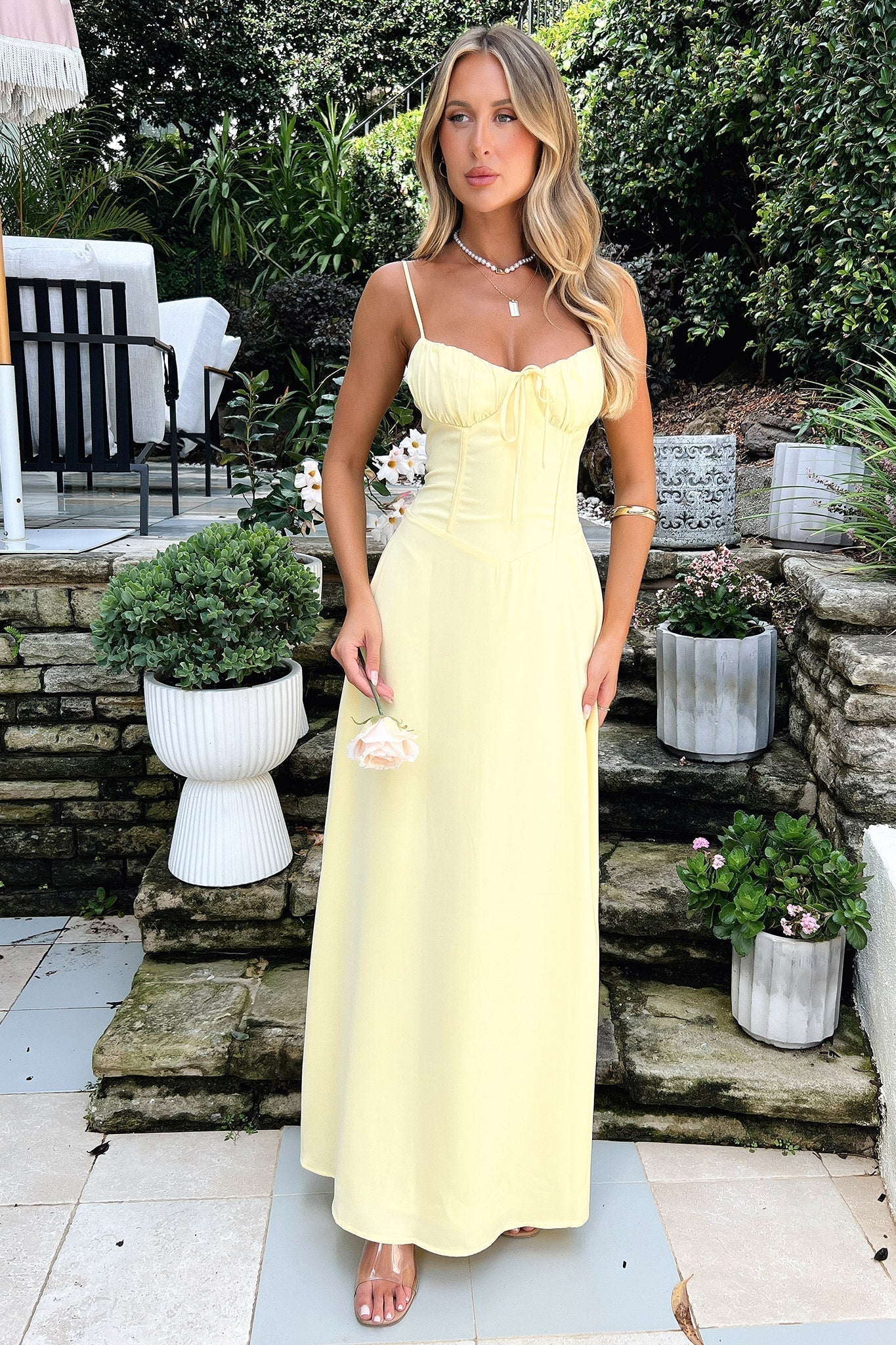 Women's Wedding Guest Spaghetti Strap Wrap Maxi Dress Evening