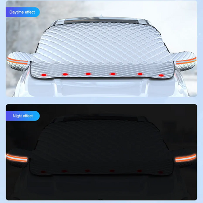 Magnetic All-Weather Windscreen Cover – FrostGuardia-Magnet + Ear Cups + Reflective Strips-Nora Luxe