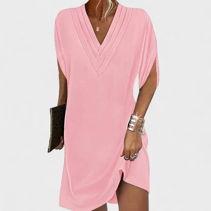 Helena - Vestido elegante con mangas abiertas