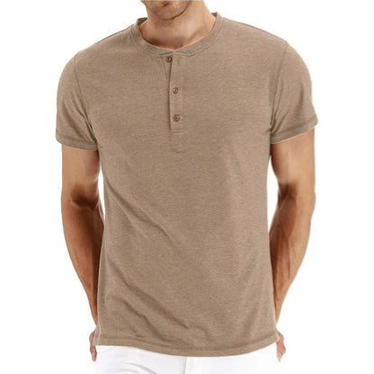 Tom Hollinger | Slim Fit Henley T-Shirt aus Baumwolle