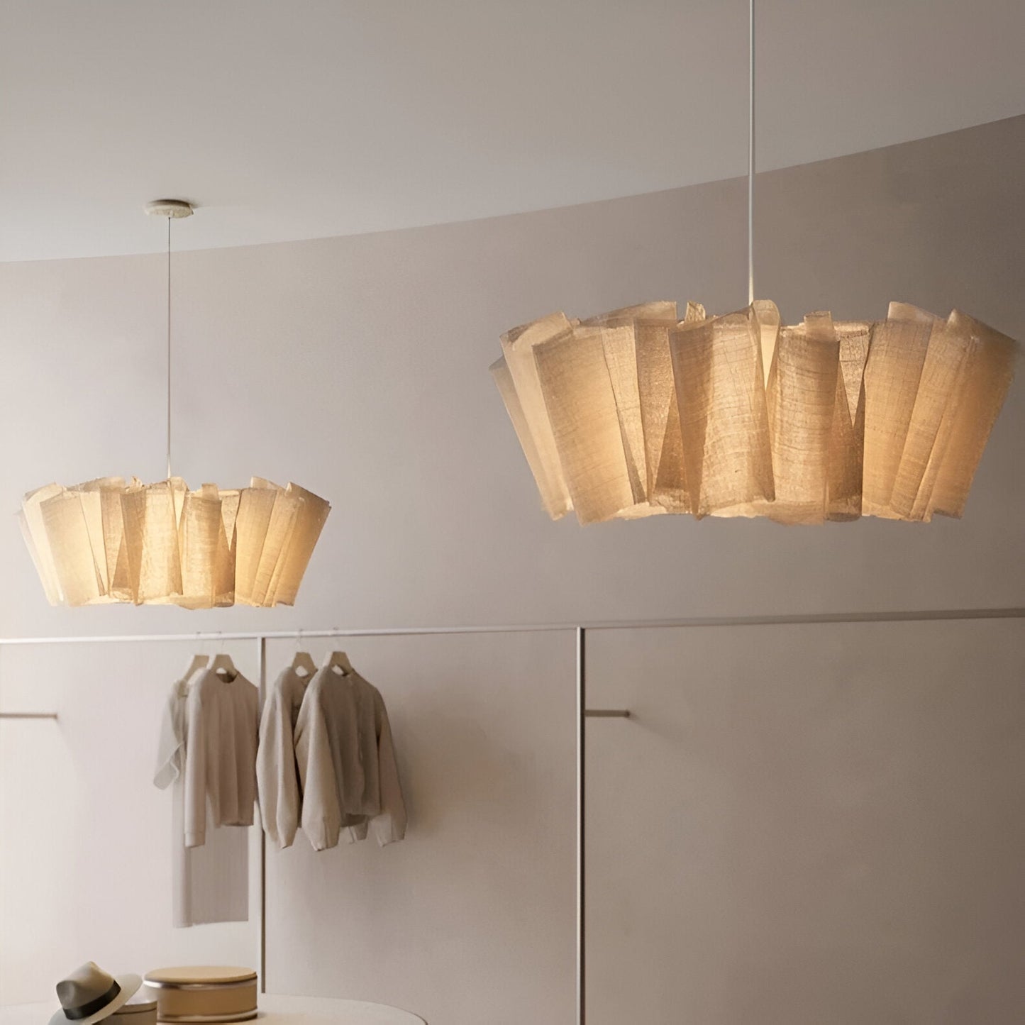 Solmara - Nordic Crème Stoffen Hanglamp