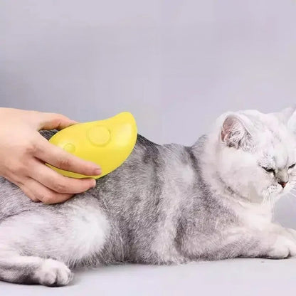 3‑in‑1 Dampf‑Massagebürste für Hunde & Katzen