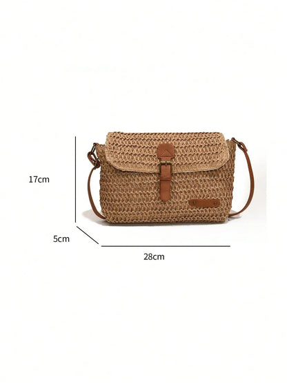 Evelien - Sac Bandoulière en Paille Naturelle – L’Accessoire Estival Incontournable