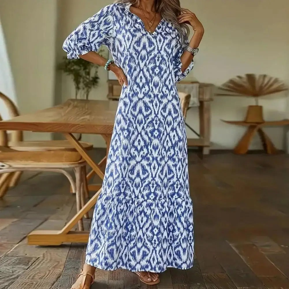 Women's V-Neck Maxi Dress