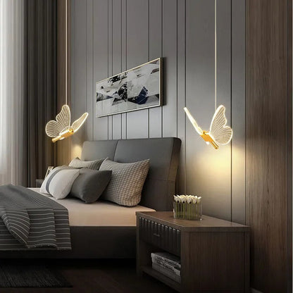 Elira Fléur | Pendelleuchte mit zartem Schmetterlings-Design