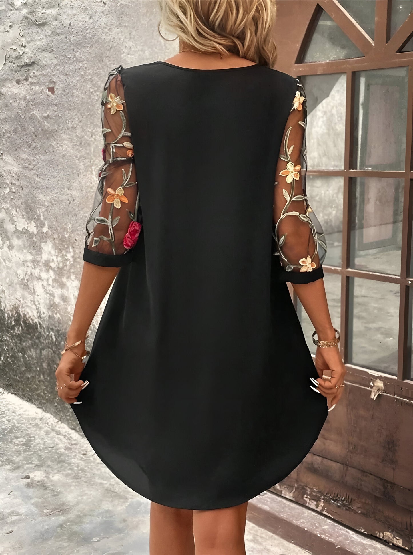 Charlotte™ | Élégante robe d'été à manches décoratives