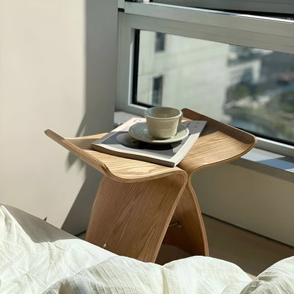Houten Krukje Massief Hout – Design Bijzettafel & Nachttafeltje | Restfield