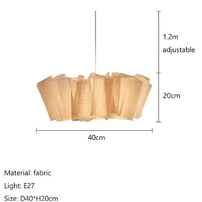 Solmara - Nordic Crème Stoffen Hanglamp