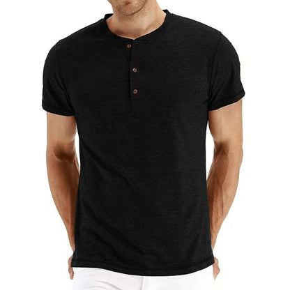 Tom Hollinger | Slim Fit Henley T-Shirt aus Baumwolle