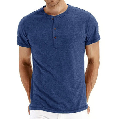 Tom Hollinger | Slim Fit Henley T-Shirt aus Baumwolle