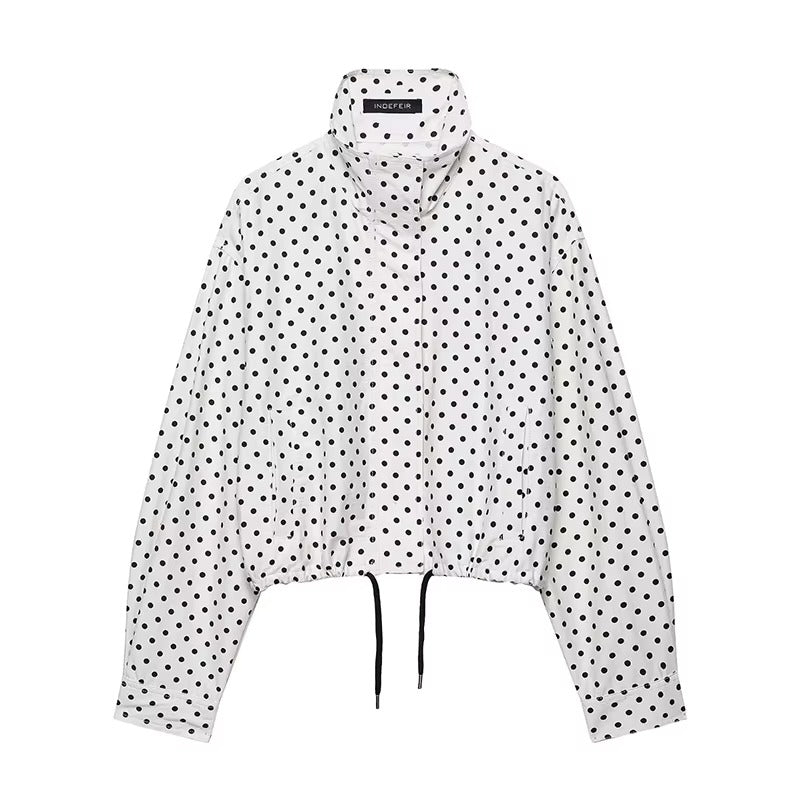 Stilfuld Cropped-Jakke med Pift