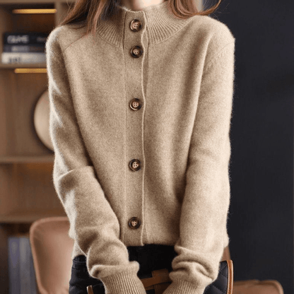 Women’s Luxury Elegant Cardigan – Soft Warm Knit Vest Chic Comfortable Layering Piece