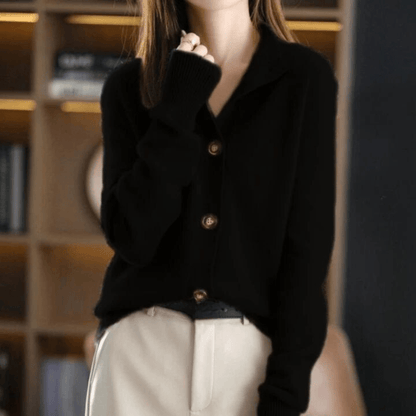 Women’s Luxury Elegant Cardigan – Soft Warm Knit Vest Chic Comfortable Layering Piece