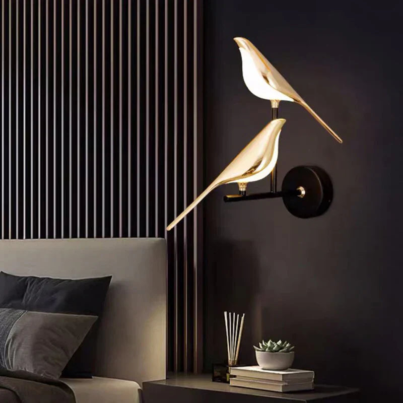 Aviora Wandlampe in Vogelform – LED Wandleuchte mit verstellbarer Lichtausrichtung