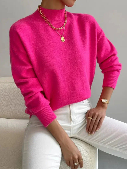 Pull classique à col roulé – Pull en maille douce pour une élégance sans effort