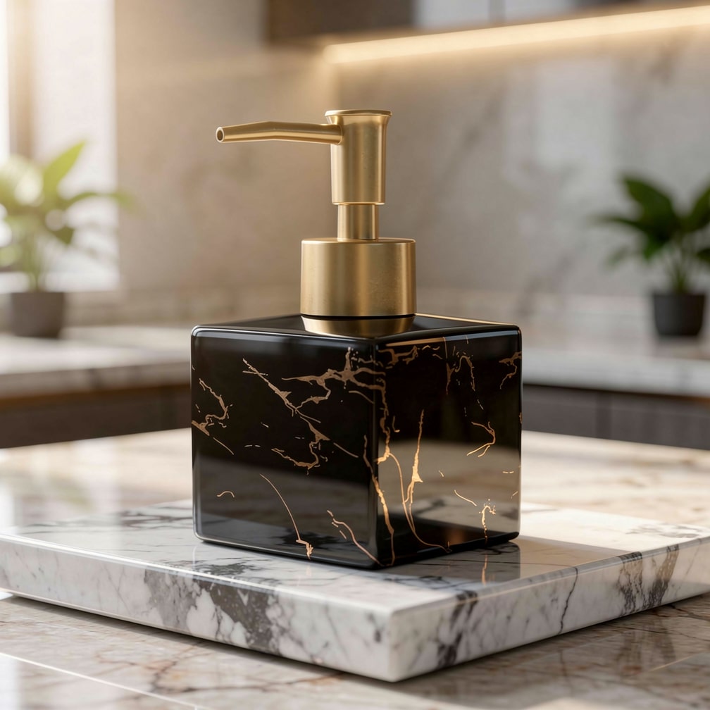 Marmor Seifenspender für Küche oder Badezimmer | Marmora
