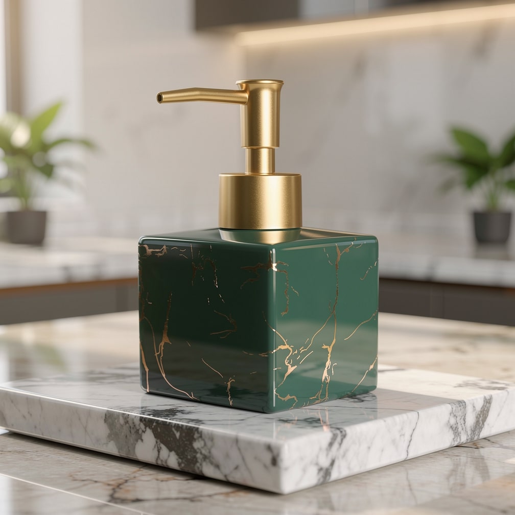 Marmor Seifenspender für Küche oder Badezimmer | Marmora