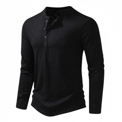 Maro | Herren Henley Shirt Mit Kragen