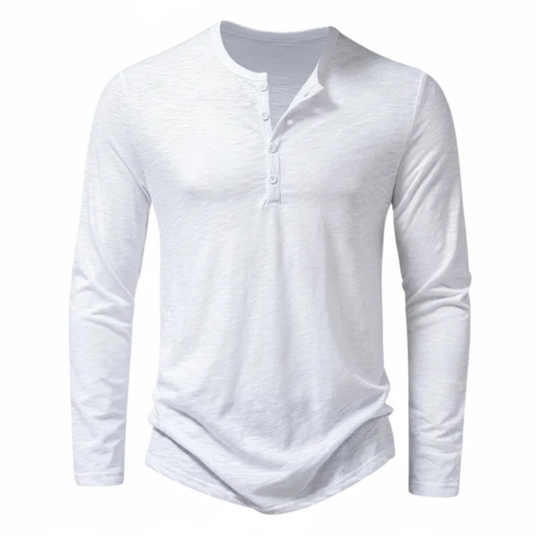 Maro | Herren Henley Shirt Mit Kragen
