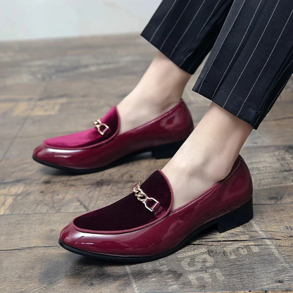 Martina | Damen Klassische Slip-On Loafer Kette