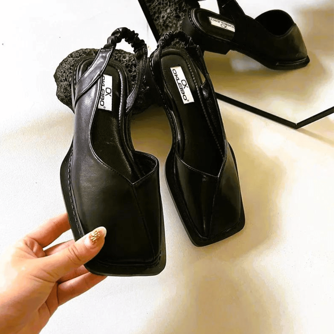 Scarpe basse slip-on in pelle da donna