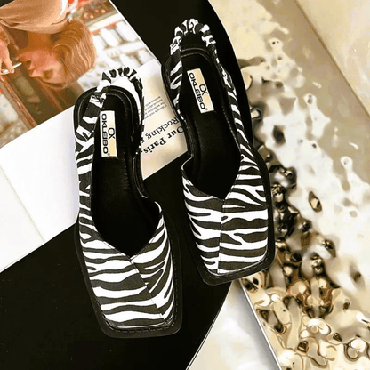 Scarpe basse slip-on in pelle da donna