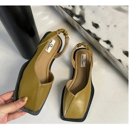 Scarpe basse slip-on in pelle da donna