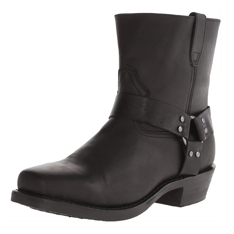 Men’s Western Leather Boots Stylish Durable Comfortable Everyday Adventure Wear