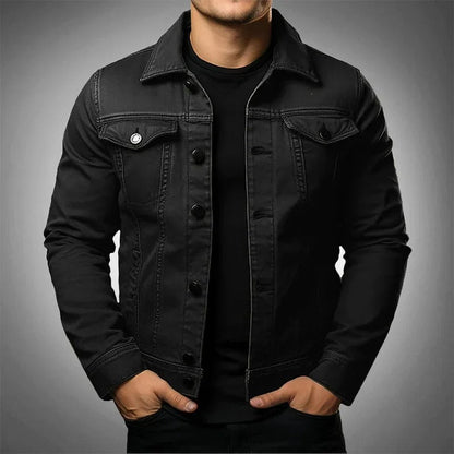 Men’s Lightweight Denim Jacket – Casual Stylish Everyday Spring Layering Outerwear