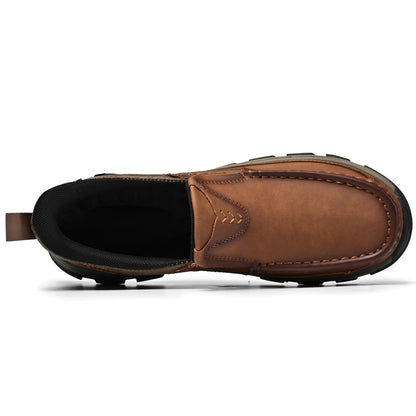 Men's Orthopedic Casual Slip-On Leather Walking Shoes