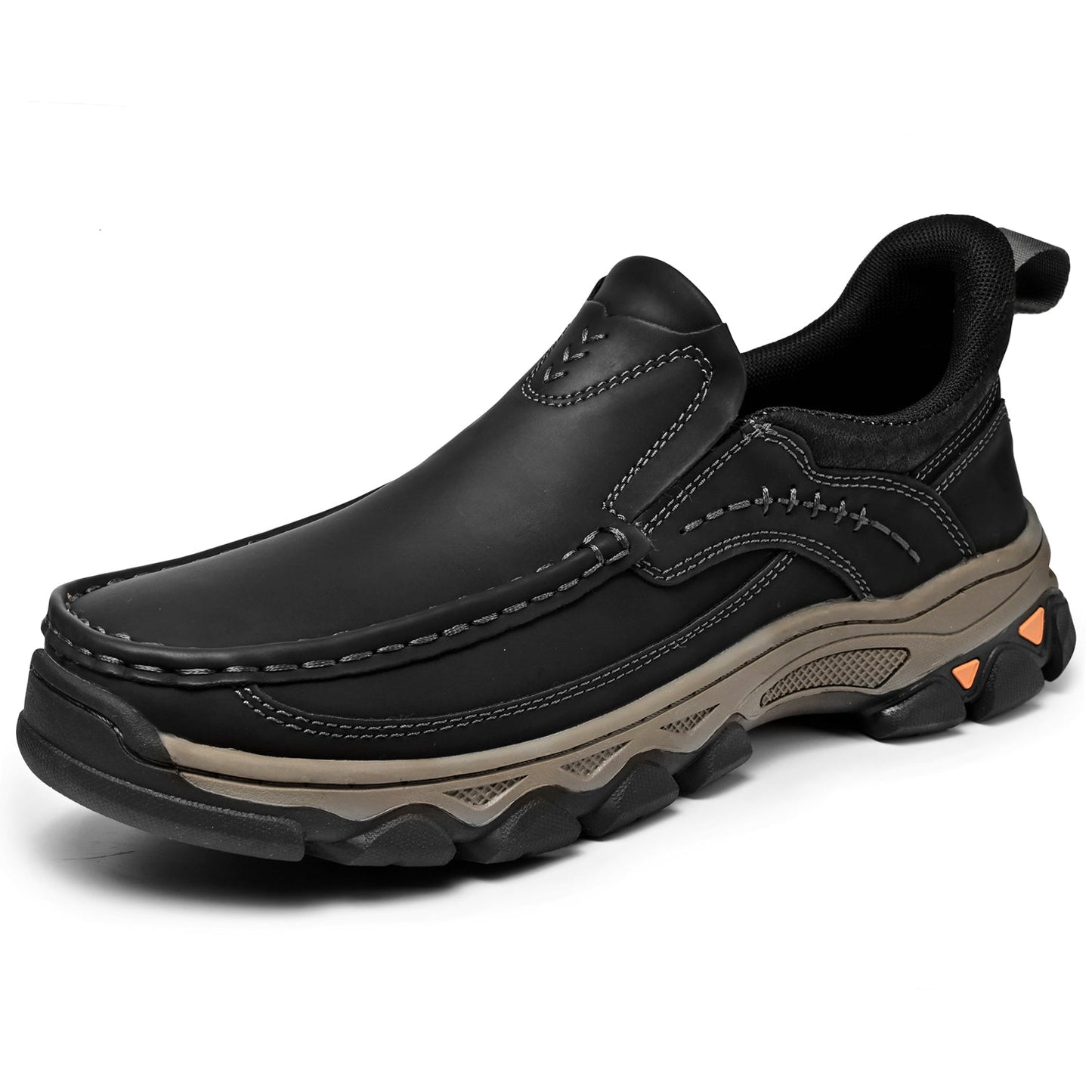 Men's Orthopedic Casual Slip-On Leather Walking Shoes