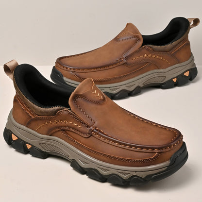 Men's Orthopedic Casual Slip-On Leather Walking Shoes