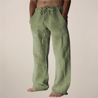 Image of Men's Drawstring Wide Leg Pants