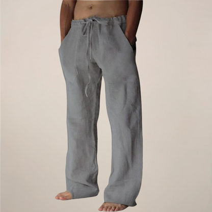Image of Men's Drawstring Wide Leg Pants
