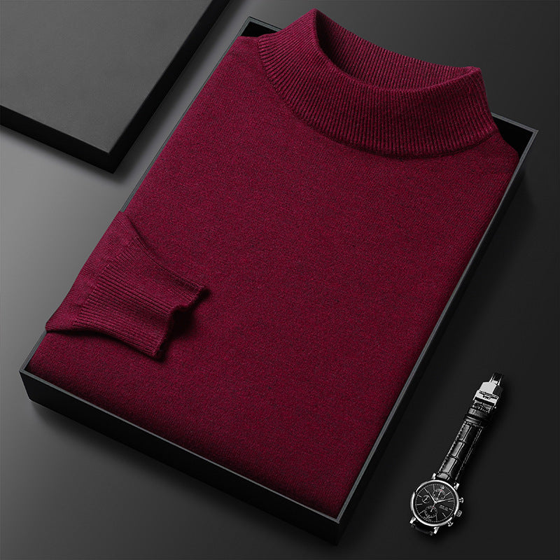 Image of Men's Mock Neck Regular Fit Sweater