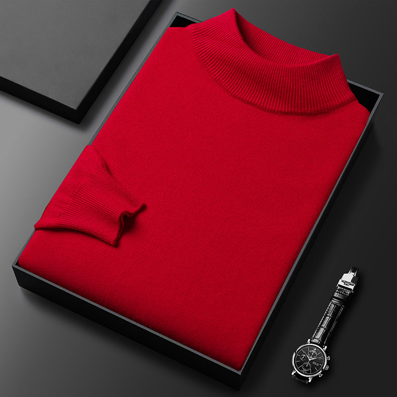 Image of Men's Mock Neck Regular Fit Sweater