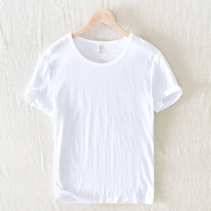 Image of Men's Rolled Sleeve Casual T-Shirt