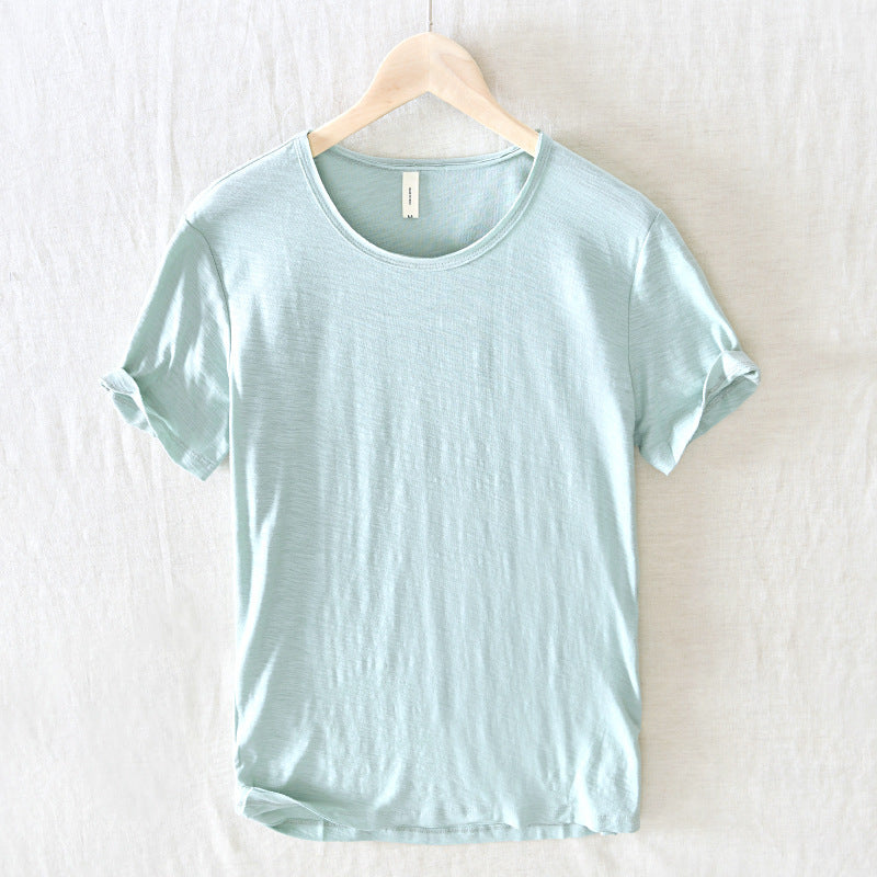 Image of Men's Rolled Sleeve Casual T-Shirt