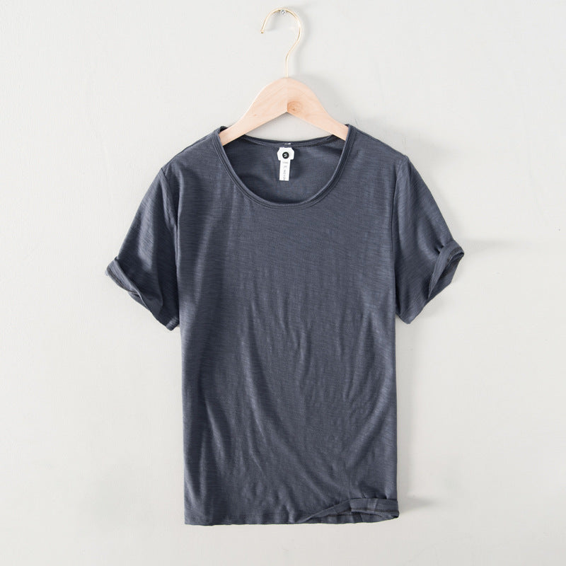 Image of Men's Rolled Sleeve Casual T-Shirt