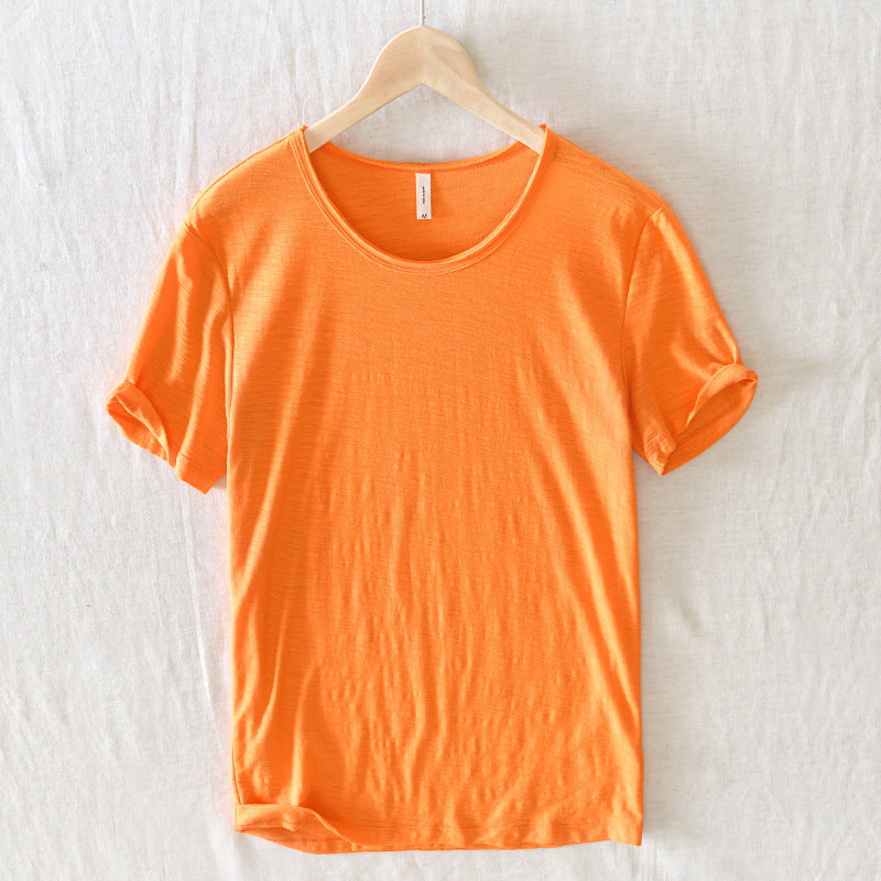 Image of Men's Rolled Sleeve Casual T-Shirt