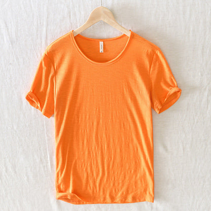 Image of Men's Rolled Sleeve Casual T-Shirt