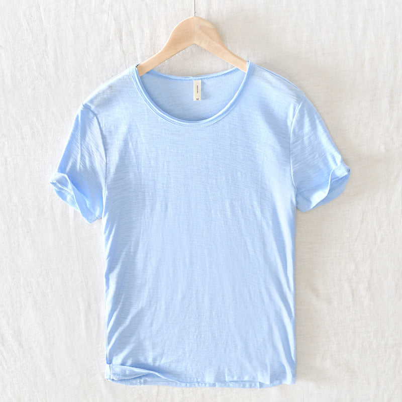 Image of Men's Rolled Sleeve Casual T-Shirt